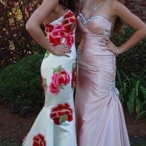 Jovani Flower Appliqué Dress